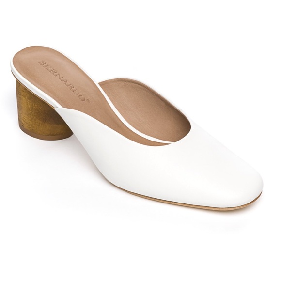 Bernardo Shoes Bernardo White Glove Italian Leather Irena Slip On